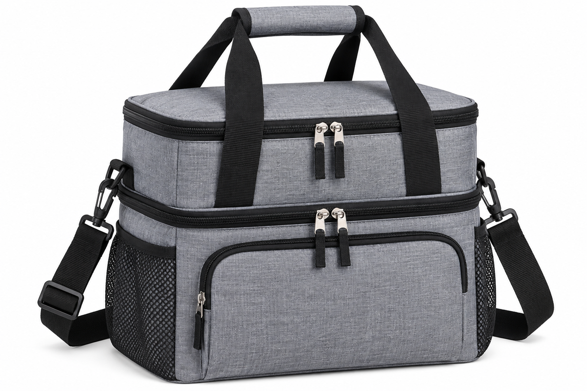 Custom Double Decker Insulated Cooler Bag