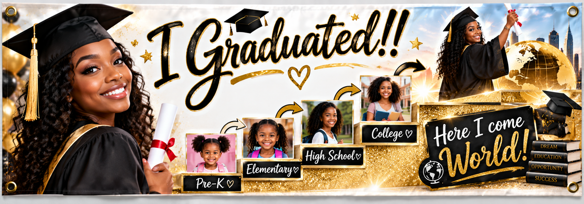 3'x10' Graduation Banner