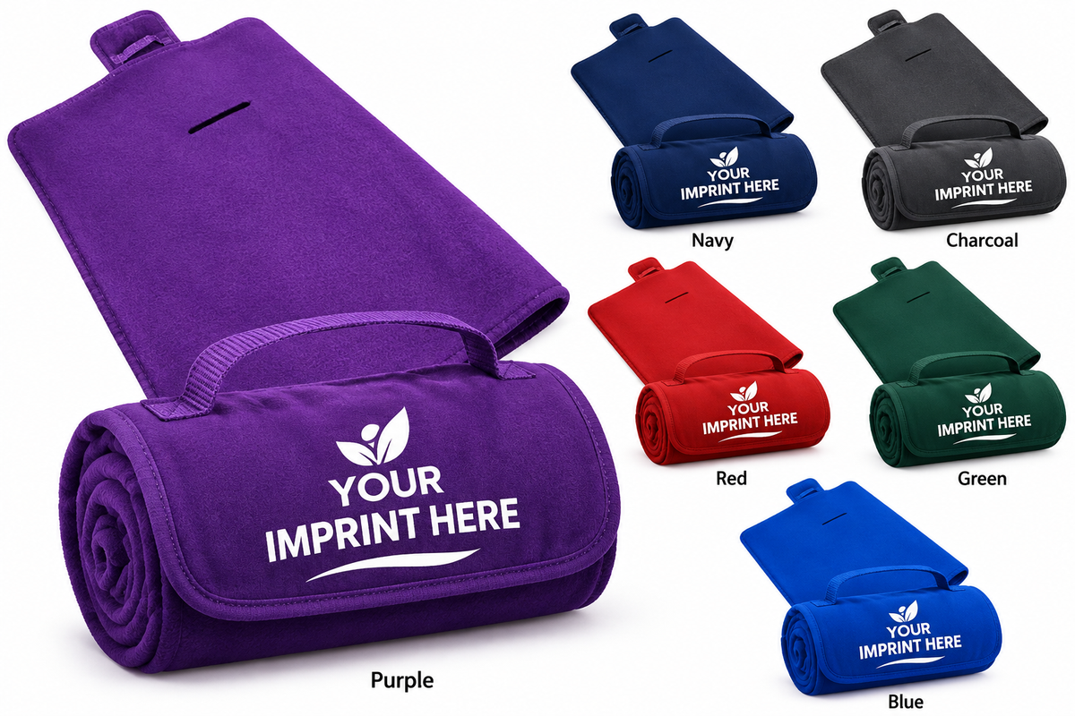 Custom Roll-up Fleece Blanket