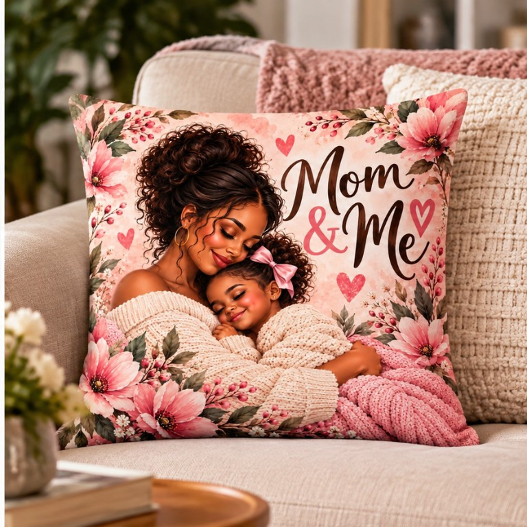 Mom & Me - Mother & Child Keepsake Pillow
