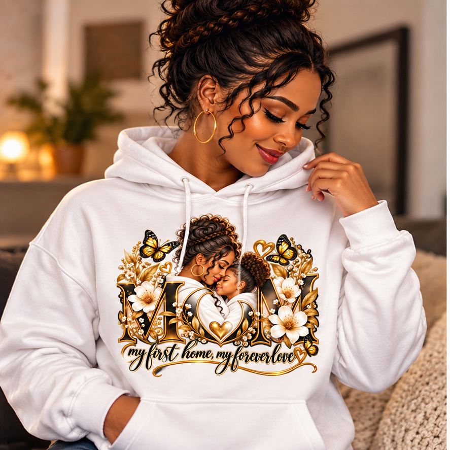 Mom & Me Premium Hoodie - My First Home, My Forever Love