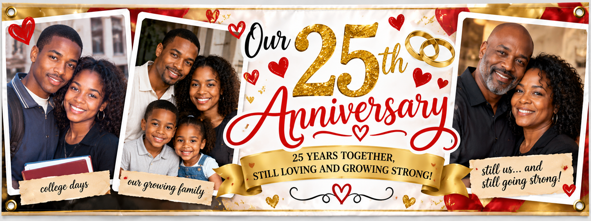 3'x8' Anniversary Banner