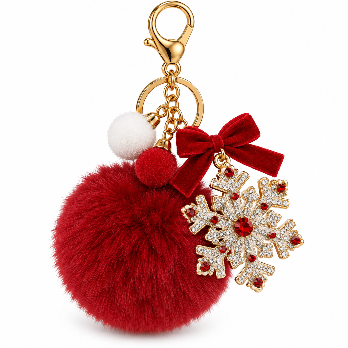 Christmas Snowflake Plush Pom-Pom