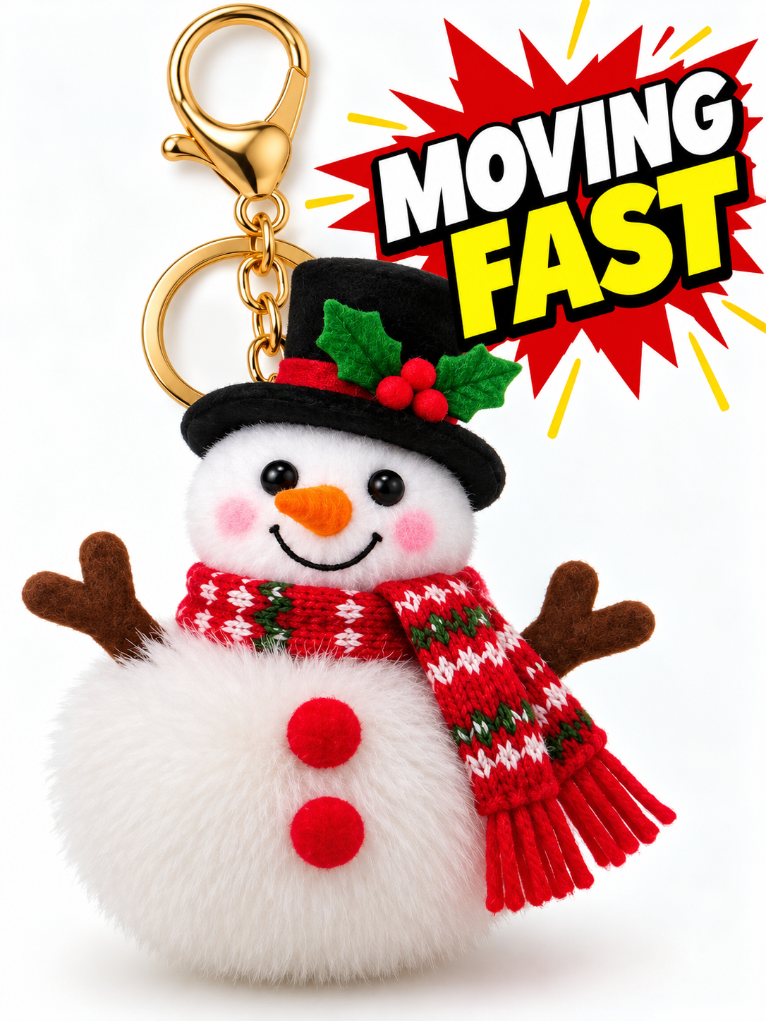 Holiday Snowman Pom-Pom