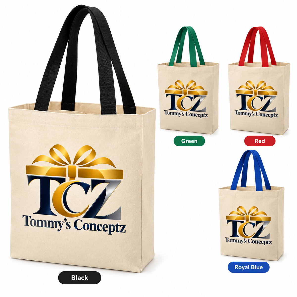 Natural Cotton Canvas Grocery Tote